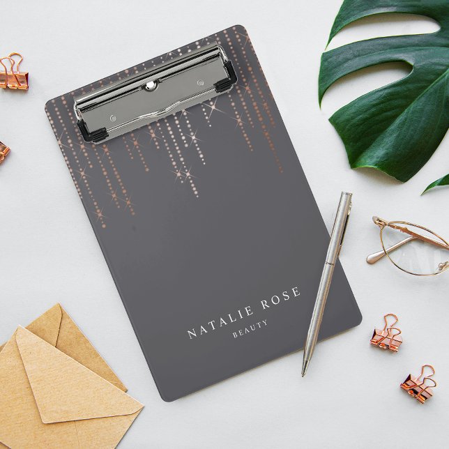 Mini Porte-bloc Rose Gold Marquee Personnalisé (Créateur téléchargé)