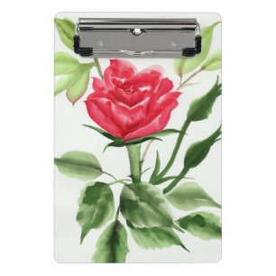 Mini Porte-bloc Rose rouge