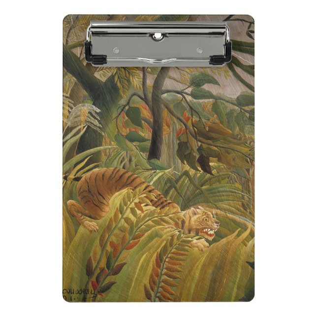 Mini Porte-bloc Rousseau Jungle Tropical Tiger Art (Devant)