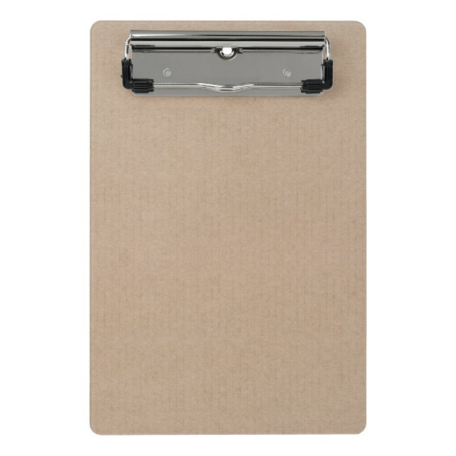 Mini Porte-bloc Rustique Kraft papier blanc Modèle personnalisé (Devant)