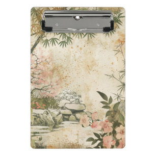 Mini Porte-bloc Scène de jardin de fleurs de cerisier (8)