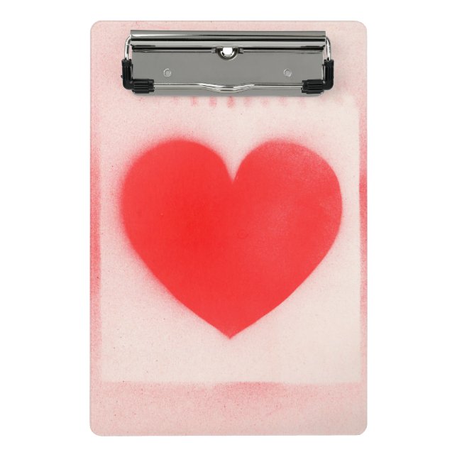 Mini Porte-bloc Soyez mon coeur rouge Valentine (Devant)