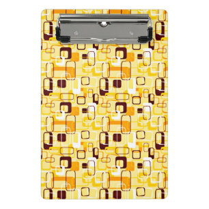 Mini Porte-bloc Style abstrait jaune et noir moderne