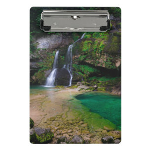 Mini Porte-bloc Superbe cascade Virje, Slovénie Poster