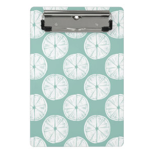Mini Porte-bloc Taco à propos d'amour   Motif Turquoise à la chaux