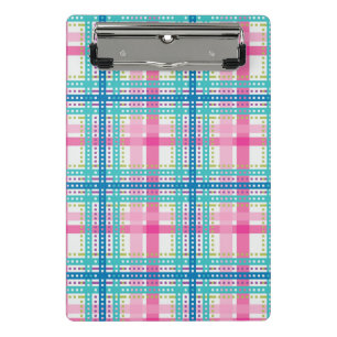 Mini Porte-bloc Tartan, motif de plaid