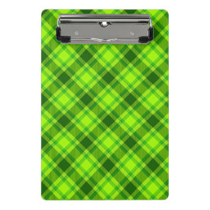Mini Porte-bloc Tartan vert À damiers Motif plaid-57578