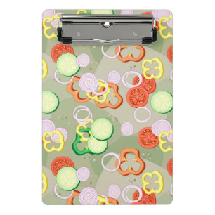Mini Porte-bloc Texture avec des tranches de légumes