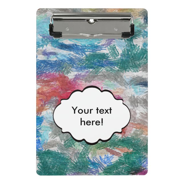Mini Porte-bloc Texture de crayons (Devant)