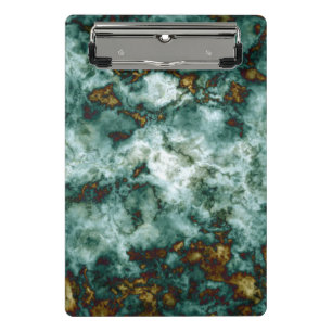 Mini Porte-bloc Texture de marbre verte avec des veines