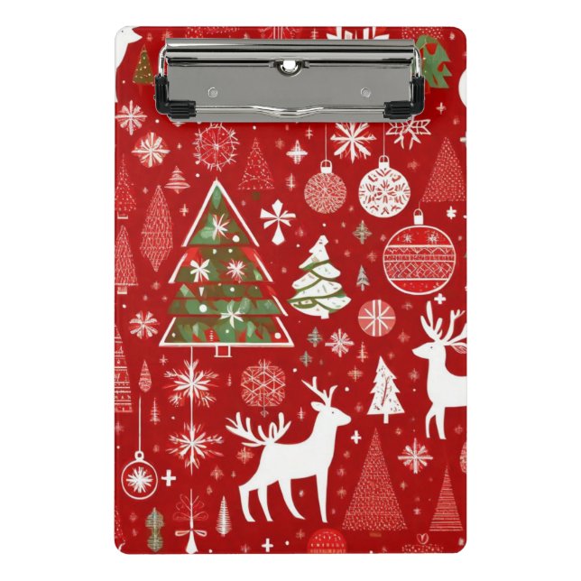 Mini Porte-bloc Thème de Noël Flambeaux de Noël (Devant)