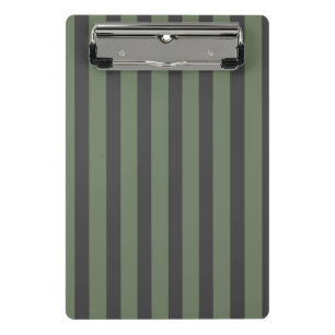 Mini Porte-bloc Tic vert olive rayé moderne