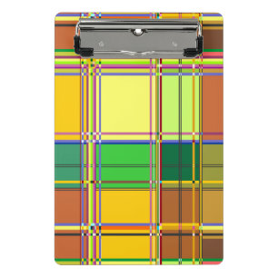 Mini Porte-bloc Tissu coloré des Caraïbes Madras Tartan