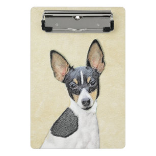 Mini Porte-bloc Toy Fox Terrier Peinture - Cute Original Chien Art