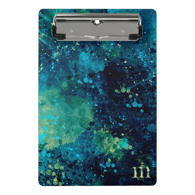 Mini Porte-bloc Turquoise et Yellow (Devant)