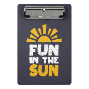 Mini Porte-bloc Un signe qui dit plaisir sur le soleil