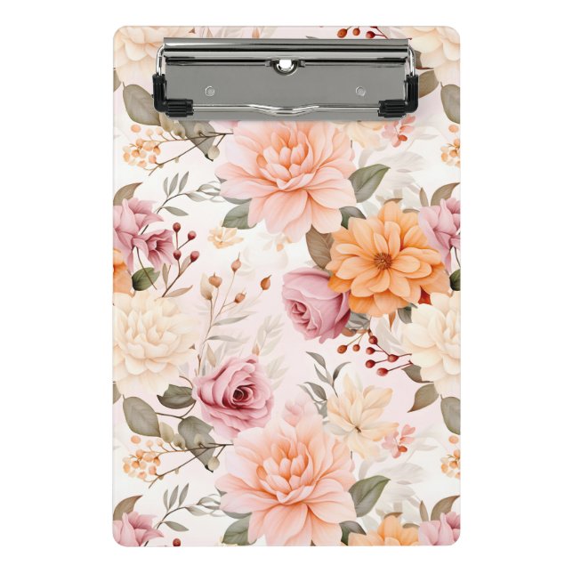 Mini Porte-bloc Une série de fleurs automnales Design 2 (Devant)