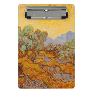 Mini Porte-bloc Van Gogh Olive Trees Soleil Jaune Ciel