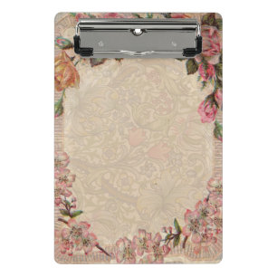 Mini Porte-bloc Vintage Romance Couple : Antique Rose Girly Love