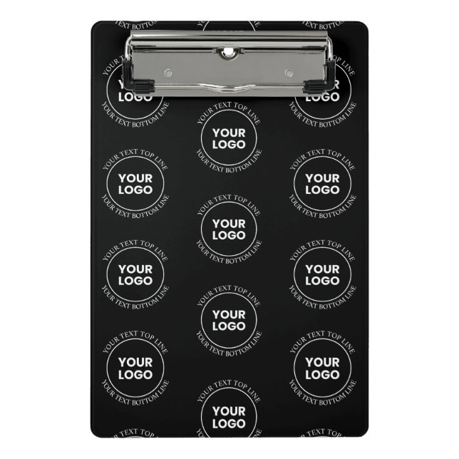 Mini Porte-bloc Votre logo et votre texte modifiable | Motif répét (Devant)