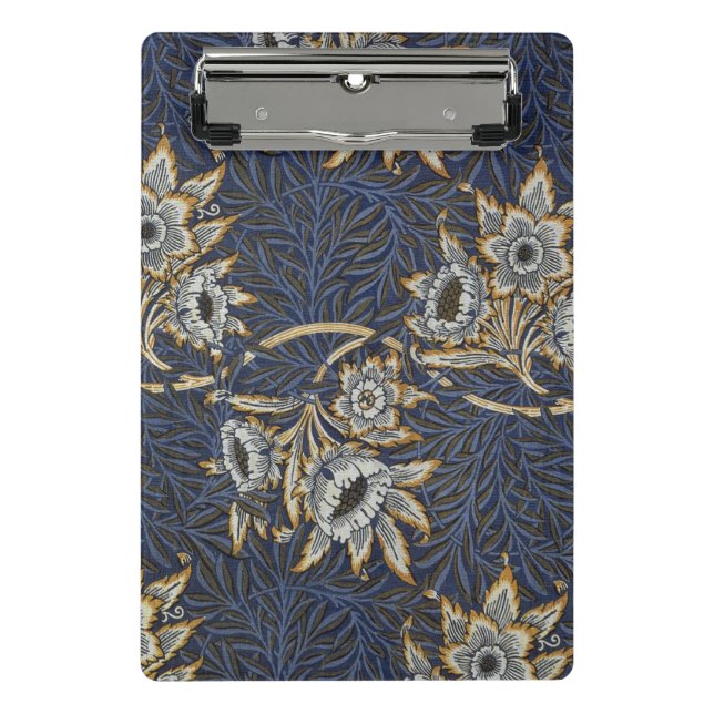 Mini Porte-bloc William Morris Tulip Willow Blue Motif (Devant)