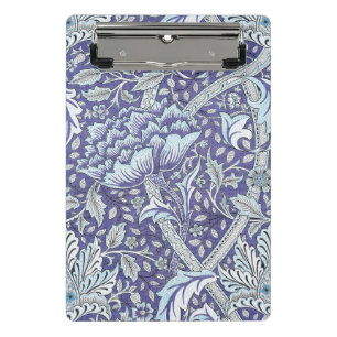 Mini Porte-bloc William Morris Windrush fleurs bleues