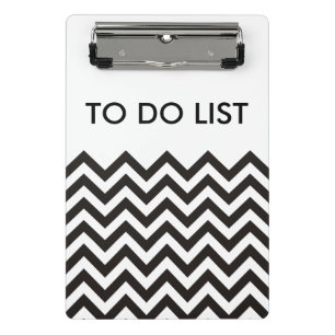 Mini Porte-bloc ZIGZAG pattern - black + your background & ideas