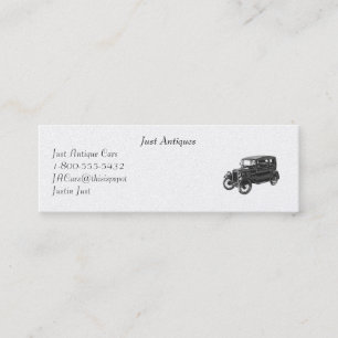 Mini Profil de voiture antique - Carte de visite
