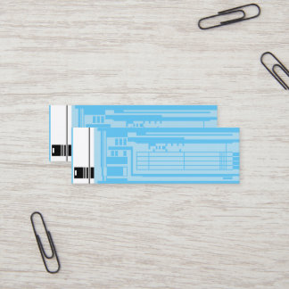 Mini Puce isolée, Carte de visite 3,0 po x 1,0 po