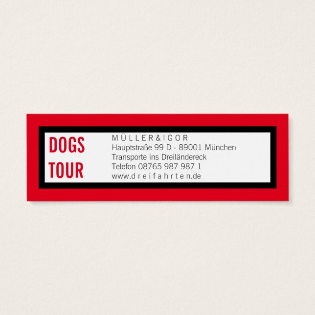 Mini red black white (Back)