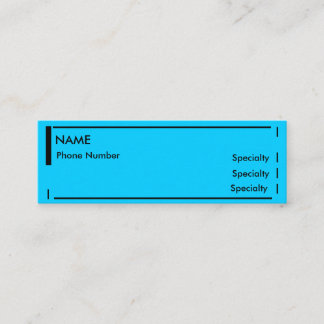 Mini Resume Business Card