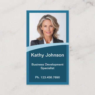 Mini Resume Card | Networking Card Blue