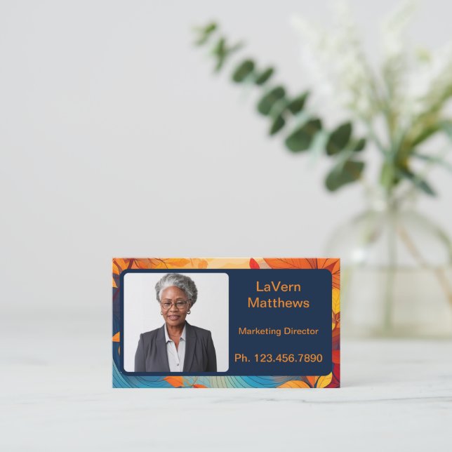 Mini Resume Card | Networking Card Fall Colours (Standing Front)