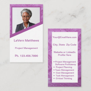 Mini Resume Card Networking Card Pink