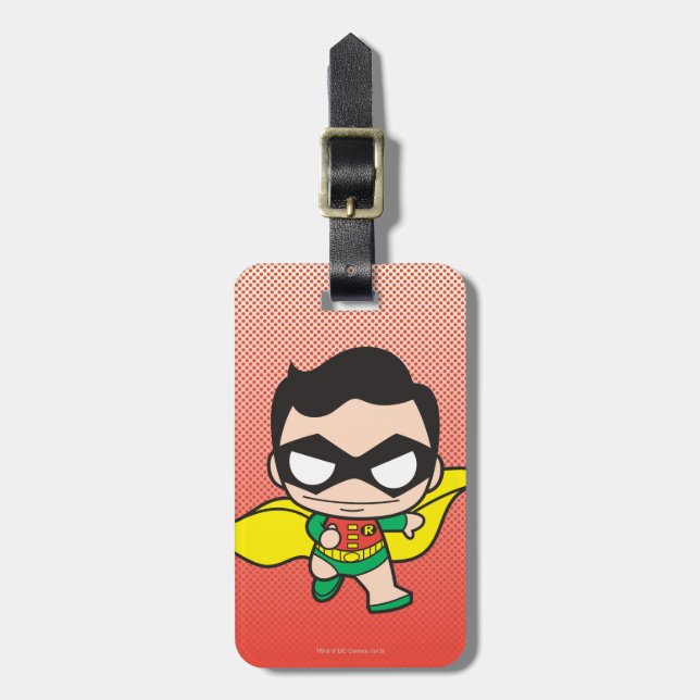 Mini Robin Luggage Tag (Front Vertical)