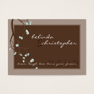 MINI RSVP REPLY CARD :: cherry blossoms 4L