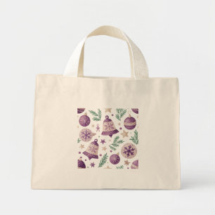 Mini Sac Cadeau de Noël Violet