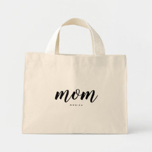 Mini Sac fourre-tout minimaliste noir et blanc mam