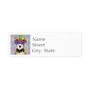Mini Schnauzer de mardi gras