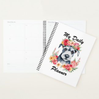 Mini Schnauzer Floral Quotidien