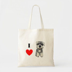 Mini Schnauzer Love Tote Bag
