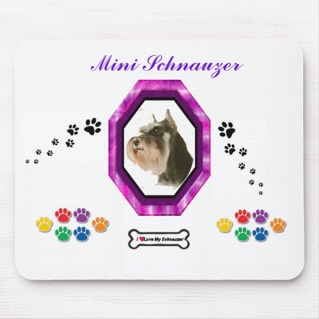 Mini Schnauzer Mousepad (Front)