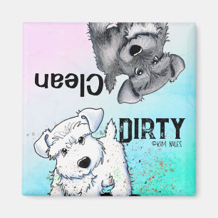 Mini Schnauzer Nettoyer Lave-vaisselle Magnet