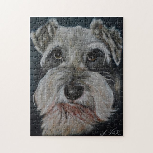 Mini Schnauzer Puzzle (Vertical)
