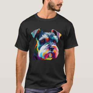 Mini Schnauzer  Schnauzer Pop Miniature Schnauzer T-Shirt