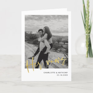 Mini-Script Gold Photo Sa carte Vow