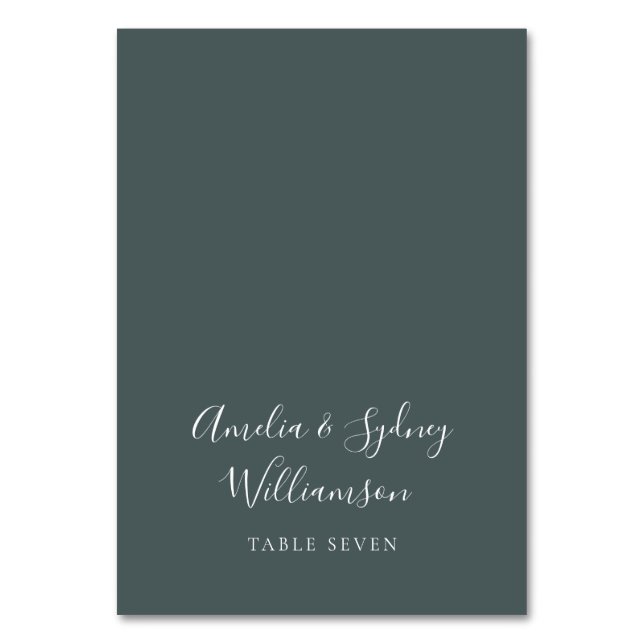 Mini-Script Turquoise Nom personnalisé Carte de pl (Par défaut)