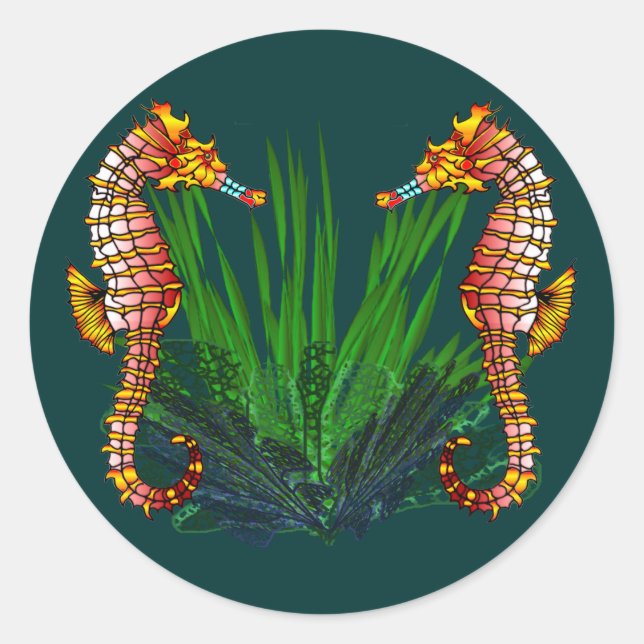 Mini Sequaruium Peeks Stickers Cheval de Mer (Devant)