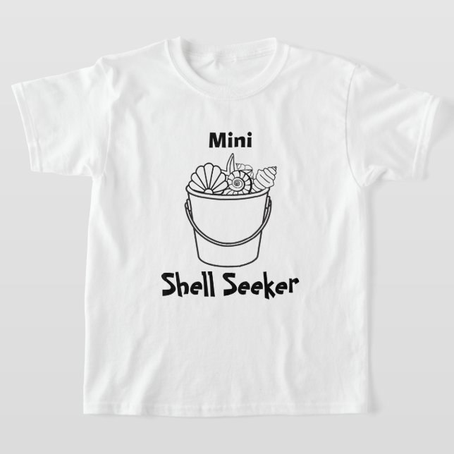 Mini Shell Seeker – Child&#x27;s Shelling T-Shirt (Laydown)