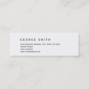 Mini Simple élégante Carte de visite à la mode